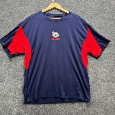 Gonzaga Bulldogs T-Shirt Men's Size 2XL Navy Red Short Sleeve Athletic NCAA