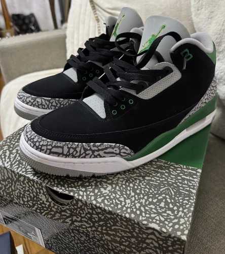 Nike Air Jordan Pine Green 3 Retro CT8532-030 Men's Size 13 Used black  Cement 3