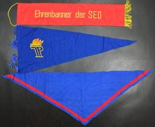 DDR Konvolut Fahnenschleife Ehrenbanner der SED FDJ Tuch JP Wimpel RAR!!! 11899