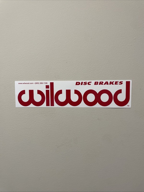 WILWOOD DISC BRAKES racing sticker/decal