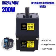  Motore Riduzione Brushless Coppia Grande 3000RPM DC24V/48V Velocità Regolabile 200W