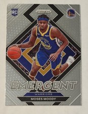 MOSES MOODY RC 2021-22 Panini Prizm - Emergent #16 Warriors NBA Champ