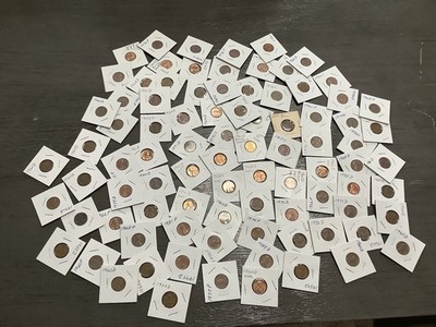 85+ Gallon Bag 2x2 Great Mix Lincoln  Cents *Grand Pa s Collection* Nice!
