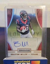 Braxton Miller 2016 Rookies & Stars Rookie Longevity Autograph Auto Red /25 SP