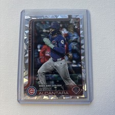 2025 Topps Update Kevin Alcantara RC Diamante Foil Debut #US128 Chicago Cubs
