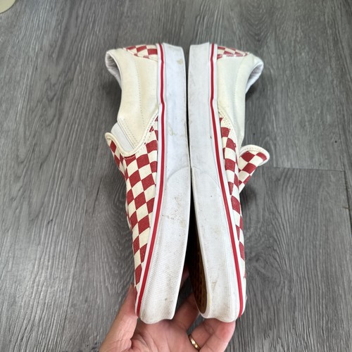 Vans Classic Slip-On VN0A5JMH8LF Mens Red Skate Inspired Sneakers Shoes 13 - Picture 2 of 8