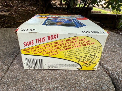 1984 Donruss & 1986 Fleer Baseball Wax Boxes....Empty - Picture 4 of 12
