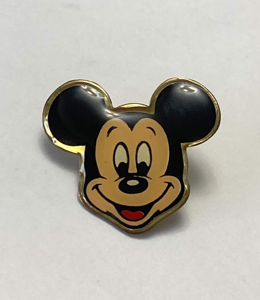 Vintage Disney Mickey Mouse Smiling Face Acrylic Pin Classic Mickey