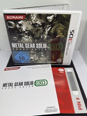 Metal Gear Solid Snake Eater 3D PAL OVP CIB Nintendo 3DS Top Zustand Komplett