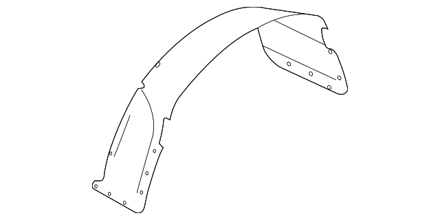 FORD OEM Rear Wheel Well Liner Fits LC3Z9927886A