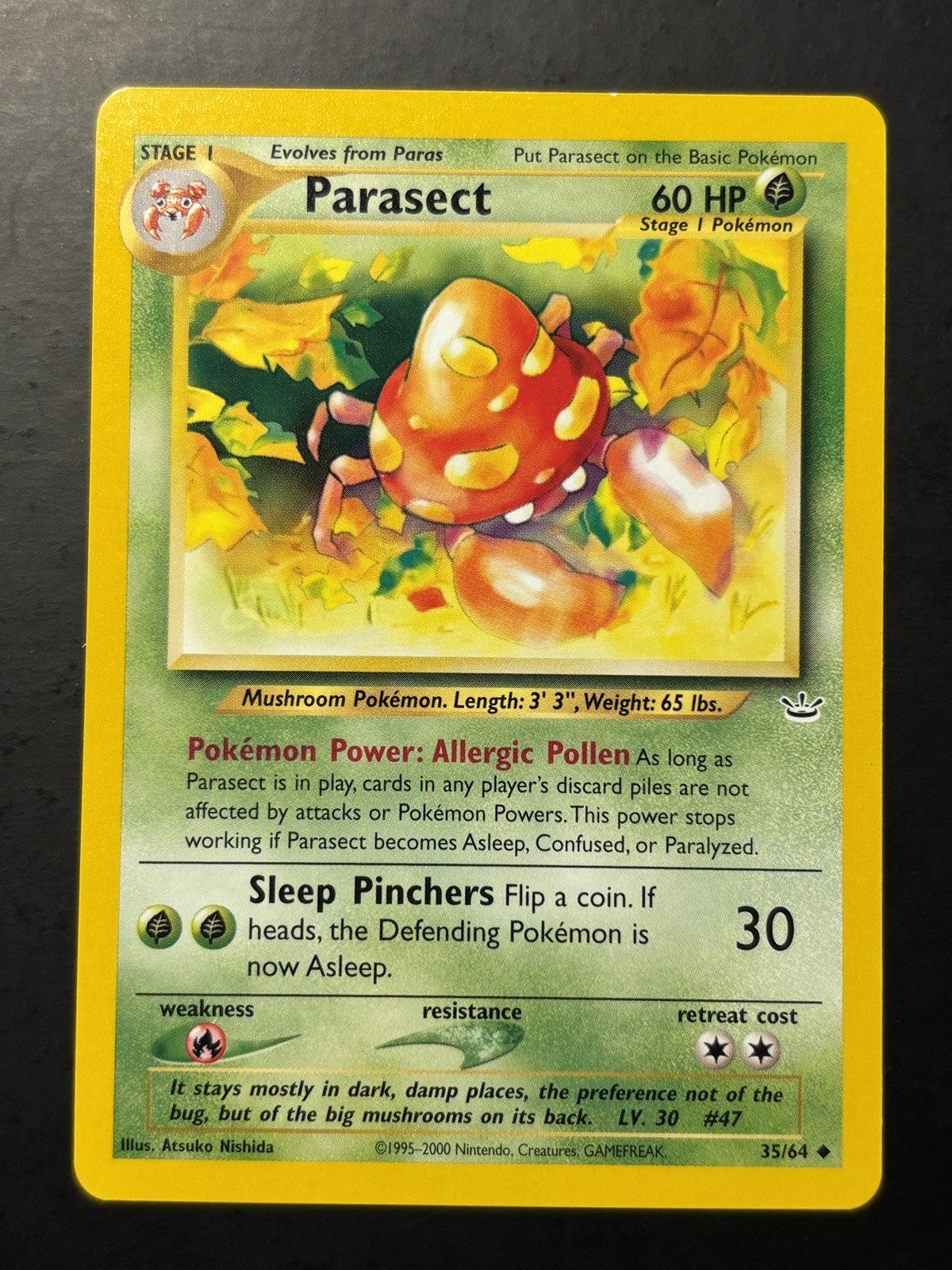 Parasect 35/64 Uncommon Neo Revelation Pokemon Unlimited LP