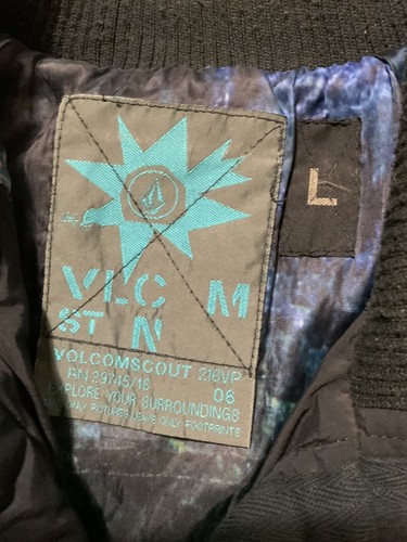 Vintage Y2K Volcom Scout Black Snowboarding Ski Macallan Lined Jacket Sz. L - Picture 6 of 11