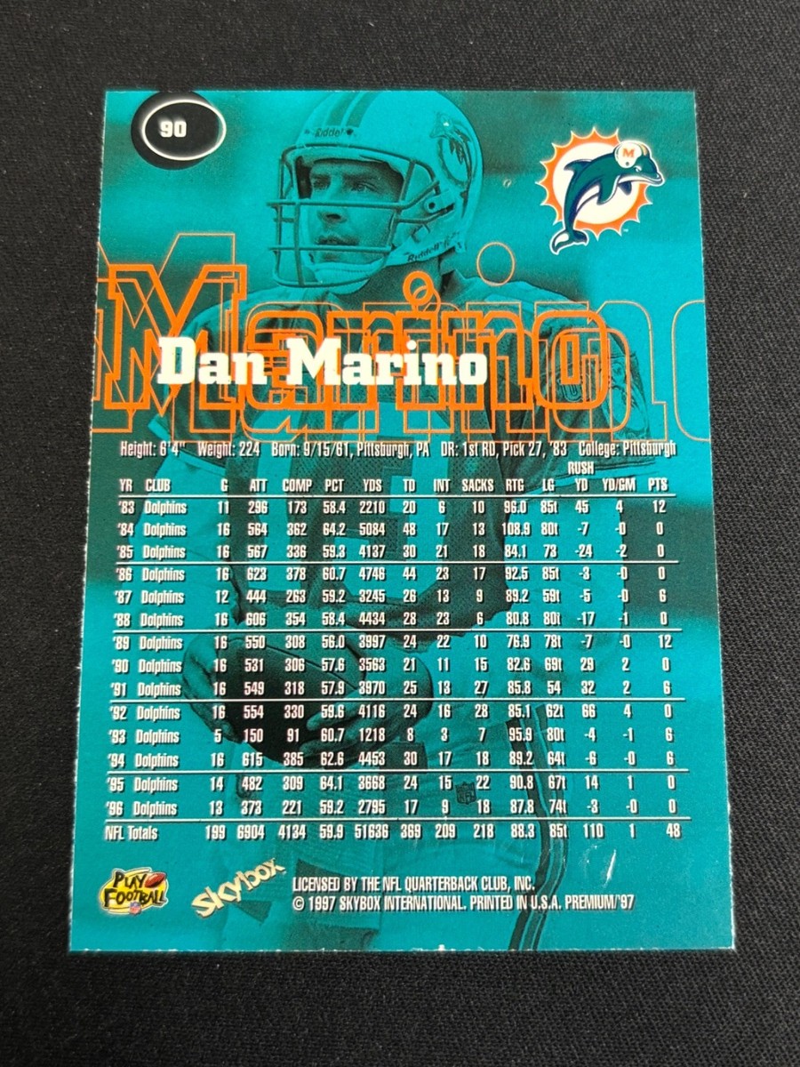 1997 Skybox Premium - Dan Marino #90 Dolphins | eBay