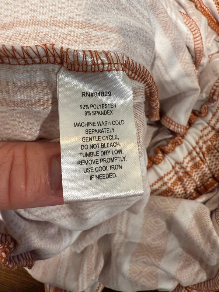 Mono Derek Corazón Para Mujer XL Marrón Blanco Rayas Corbata Cintura Correas Ajustables Foto 4 de 4