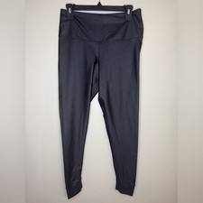 Leggings Reebok negros brillantes de talle alto para mujer talla L