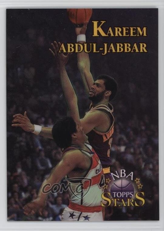 1996 Topps Stars Finest Refractor Kareem Abdul-Jabbar #1 HOF h8k