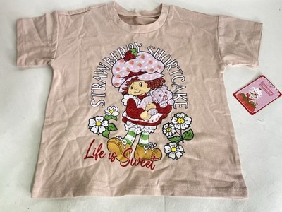 Strawberry Shortcake Life is Sweet Pink Short Sleeve T-Shirt Girls Size 5