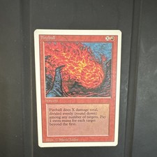 Magic: The Gathering Fireball Unlimited Sorcery Red Common Regular Mark Tedin