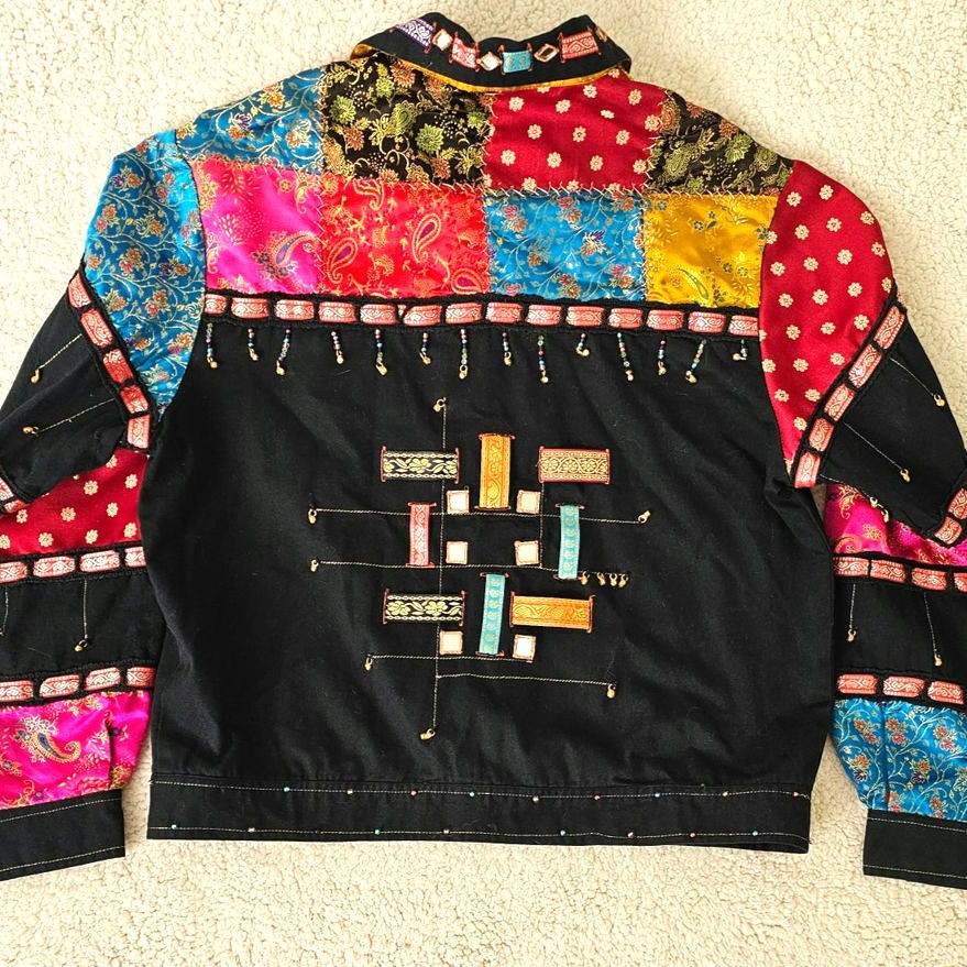 Sandy Starkman Artisan Patchwork Jacket Cottageco… - image 1