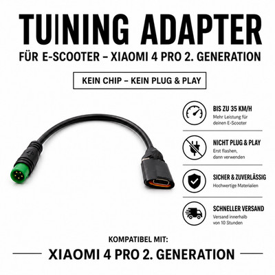 Xiaomi 4 Pro 2. Generation Tuning Adapter   bis zu 35 km/h