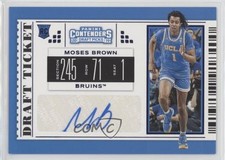 2019 Panini Contenders Draft Picks College Ticket Blue Foil Moses Brown Auto 0w8