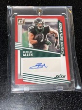 2025 Panini Donruss Football Braelon Allen Red Auto /5! SSP #SM-BAN