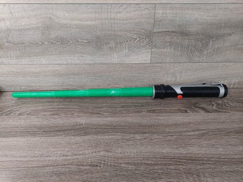 Vintage Star Wars Green Telescoping Extendable Lightsaber Hasbro 1999 Cosplay - Bild 1 von 9