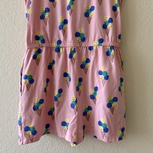 Tea Collection Romper Jumpsuit One Piece Girls Size 14 Pink Ice Cream Print - Picture 9 of 10