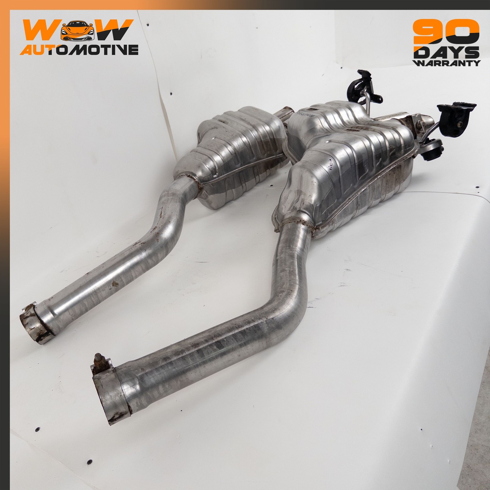 10-16 BENTLEY CONTINENTAL GTC REAR LEFT RIGHT EXHAUST MUFFLER ASSEMBLY OEM