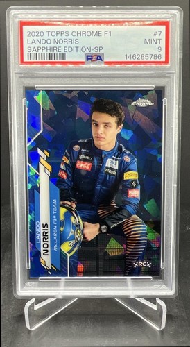 2020 Topps Chrome Sapphire F1 Lando Norris RC Rookie Image Variation IV PSA 9 #7