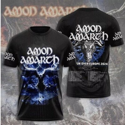 Amon Amarth Heidrun Over Europe Tour 2024 3D Print T-Shirt M727