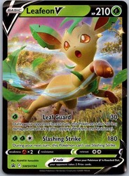 Leafeon V SWSH194 Black Star Promo Sword & Shield