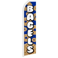 Bagels Advertising Swooper Feather Flutter Flag Bagel Flag
