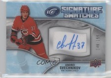 2018 Upper Deck Ice Signature Swatches /150 Andrei Svechnikov #SW-AS Auto 0o5t