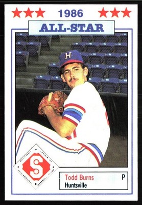 1986 Jennings Southern League All-Stars #18 Todd Burns