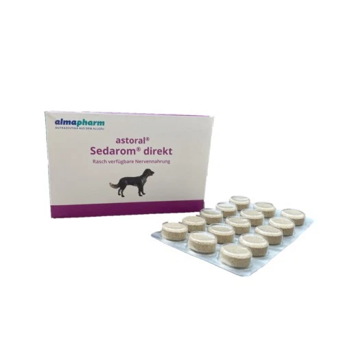 ALMAPHARM astoral Sedarom direkt Hund 120 Tabl. bei Unruhe, Stress, Angst