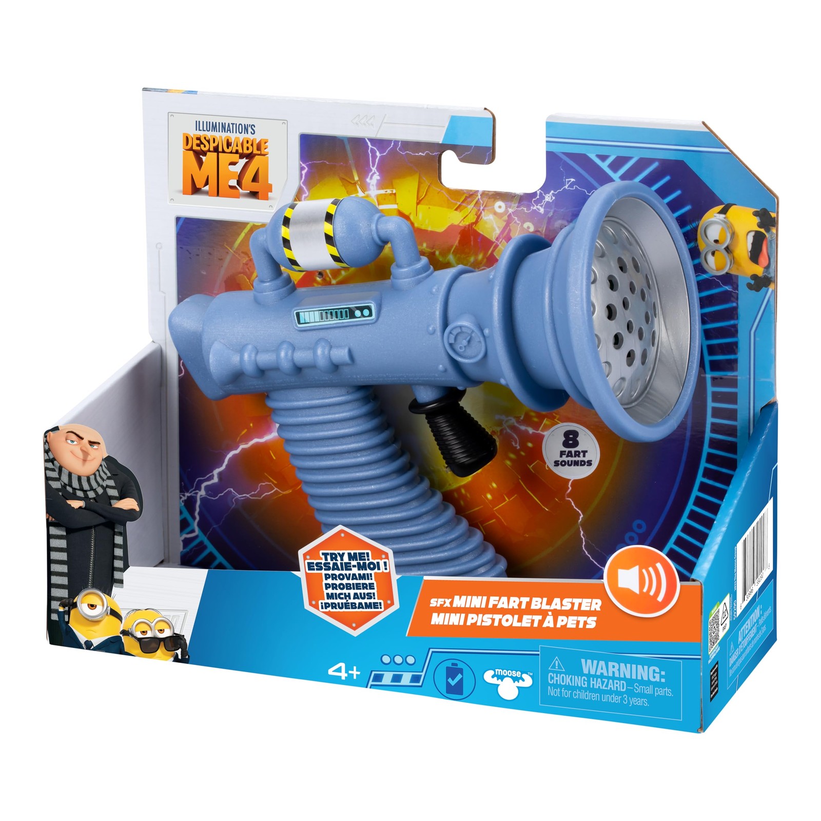 Despicable Me 4 SFX Mini Fart Blaster Kids Can Blast Out 8 Different Silly Fart 6090₽
