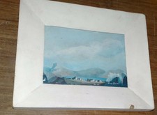 acquerello paesaggistico costiero