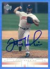 LaTROY HAWKINS Signed/Autographed 2001 Upper Deck Card #208 Twins w/COA