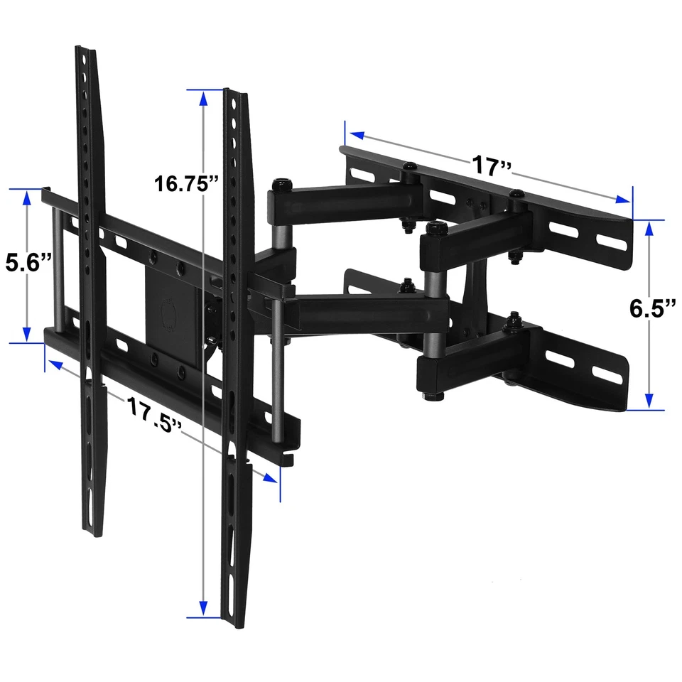 Soporte de pared para TV de doble brazo articulado para televisores de 32-65 pulgadas, 115 lb VESA 400x400 m... Foto 2 de 4