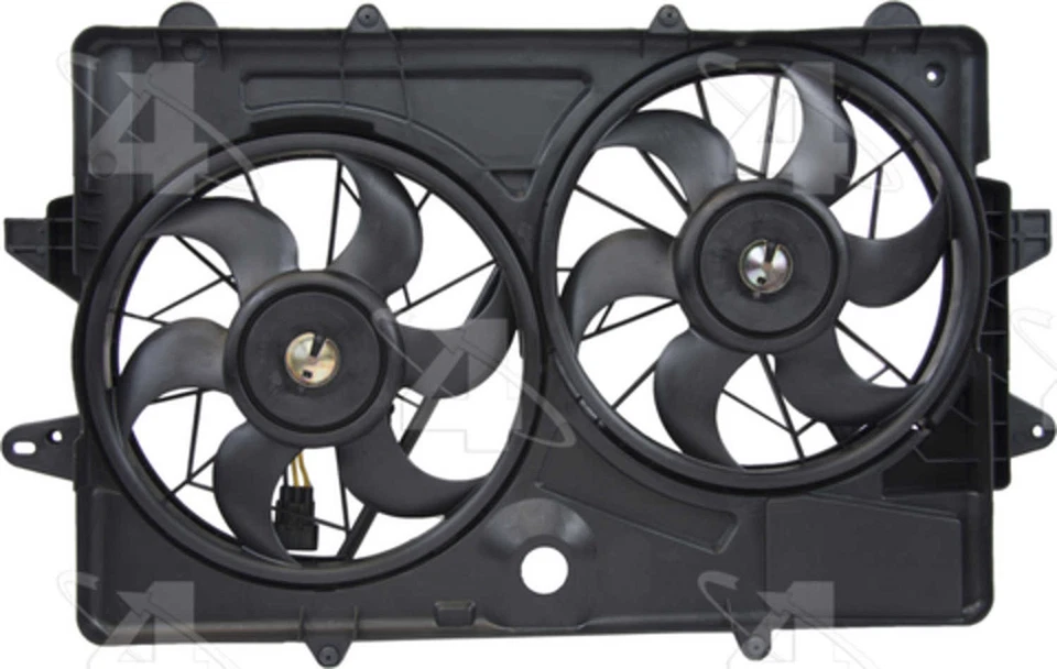 Ventilador de radiador y condensador doble para Mercury Mariner 2005-2008 cuatro estaciones Foto 2 de 4