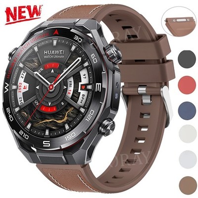 Für Huawei Watch GT 6 5 Pro 4 3 GT 2 2e 46mm 3 4 Pro Leder+Silikon Sport Armband