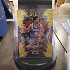 2021-22 Panini Select - Premier Level Quentin Grimes #159 Gold Wave Prizm (RC)