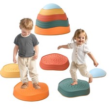 Balance Stepping Stones for Kids 5pcs Non-Slip River Stones Obstacle Course P...