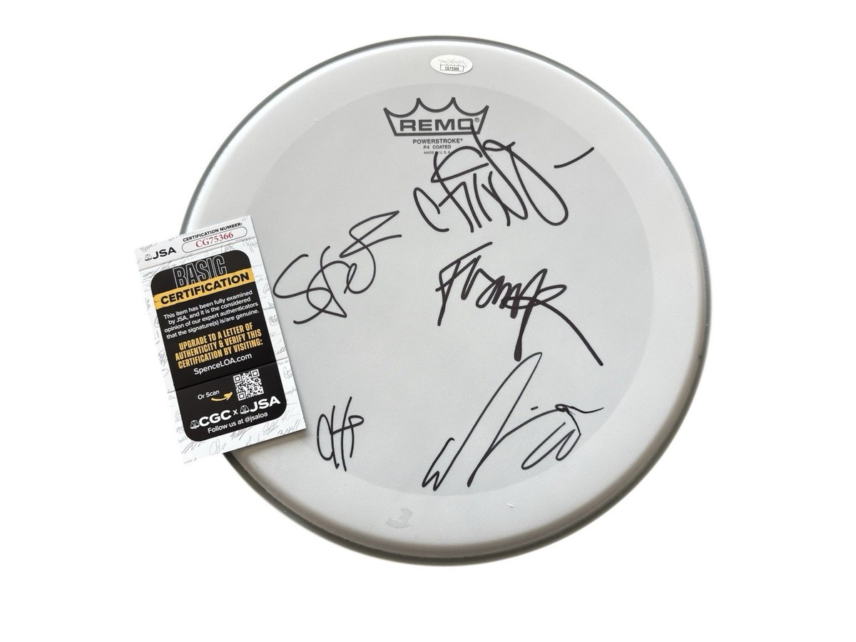 X'periment/Chinatown Rock サインsignature DEFTONES SIGNED DRUM HEAD drumhead Autograph Chino Moreno +4 Chi