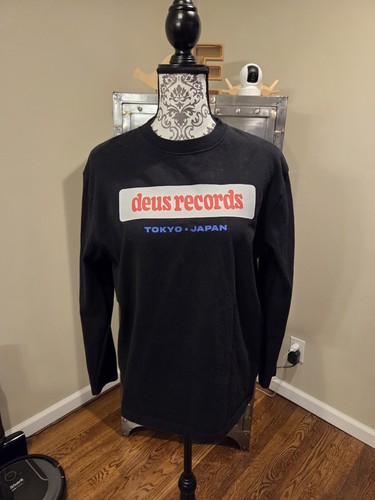Deus Ex Machina Records Tokyo Japan Womens Long Sleeve Shirt Sz 10