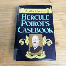 Agatha Christie Hercule Poirot's Casebook 1984 First Printing HC DJ Mystery
