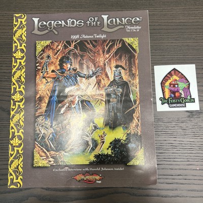 Legends of the Lance Dragonlance 1998 Autumn Newsletter Vol 1 No 4 TSR Dnd 