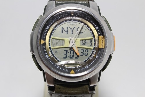 Casio AQF-100 Analog Digital Vintage Uhr Tide Graph - Bild 12 von 12