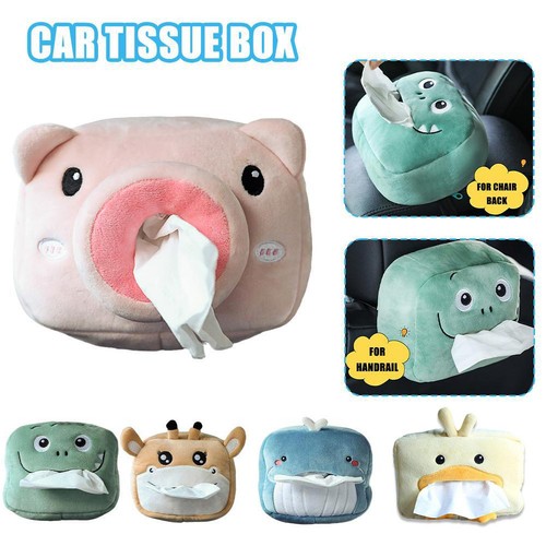 Scatola porta fazzoletti animali per auto carino cartone animato animale auto carta nuova S2M0